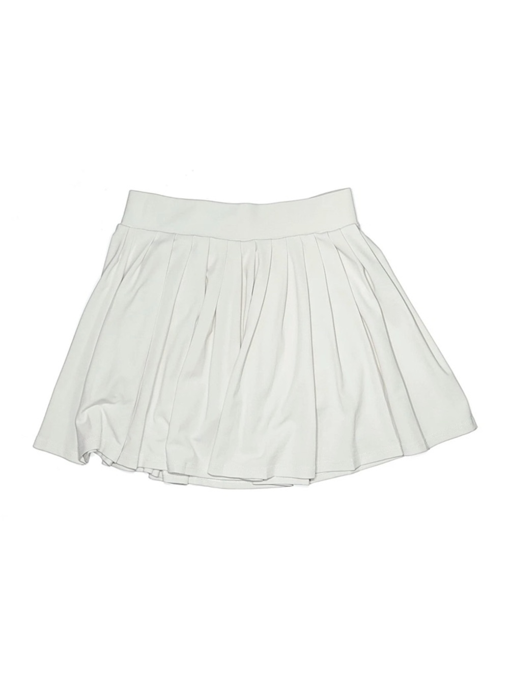 Indero White Pleated Skirt